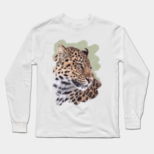 Leopard Painting Long Sleeve T-Shirt